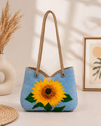 Jute Ladies Side Bag – Sunflower Hope