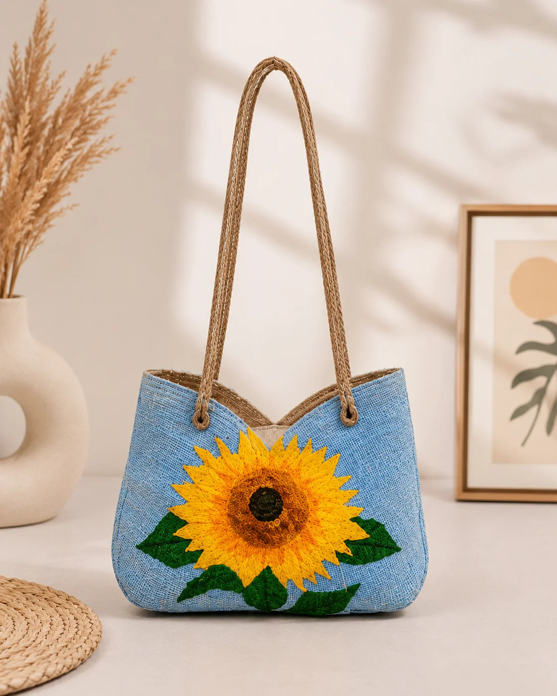 Jute Ladies Side Bag – Sunflower Hope