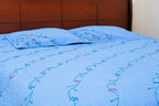 Hand Stitch Bed Cover Set – Sky Blossom Dream