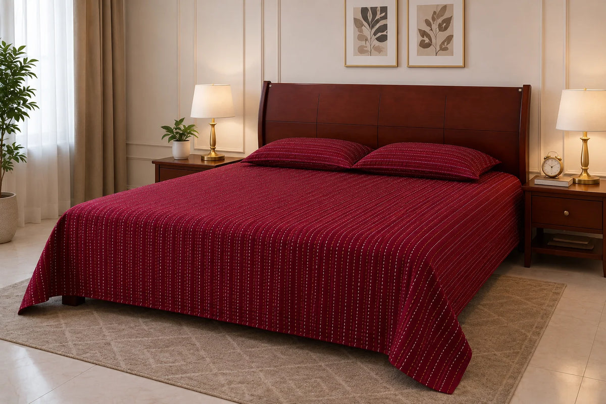 Hand Stitch Bed Cover Set – Classic Line Comfort