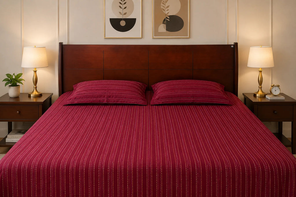 Hand Stitch Bed Cover Set – Classic Line Comfort