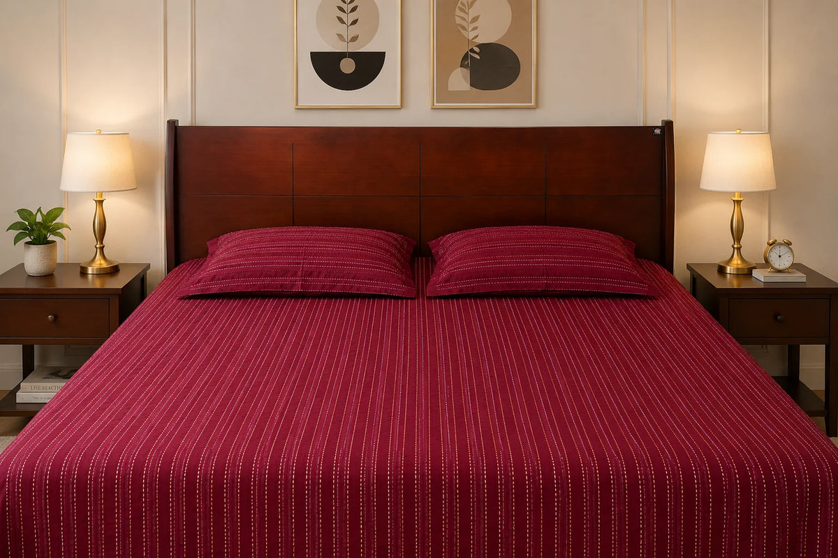Hand Stitch Bed Cover Set – Classic Line Comfort