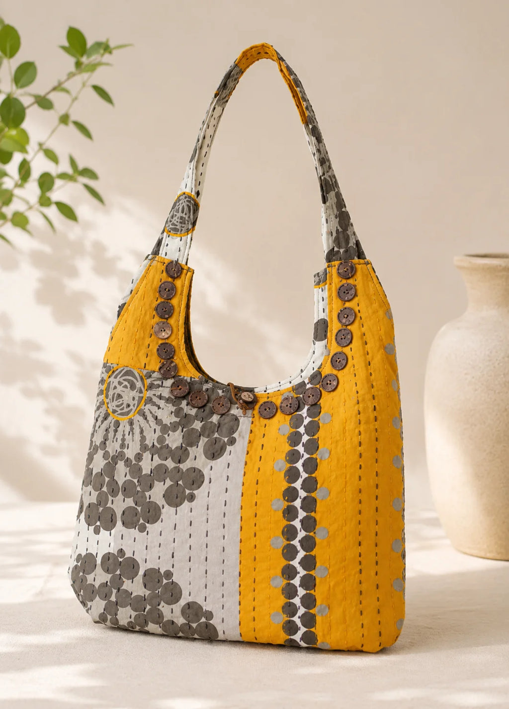 Recycle Fabric Ladies Side Bag – Golden Moments
