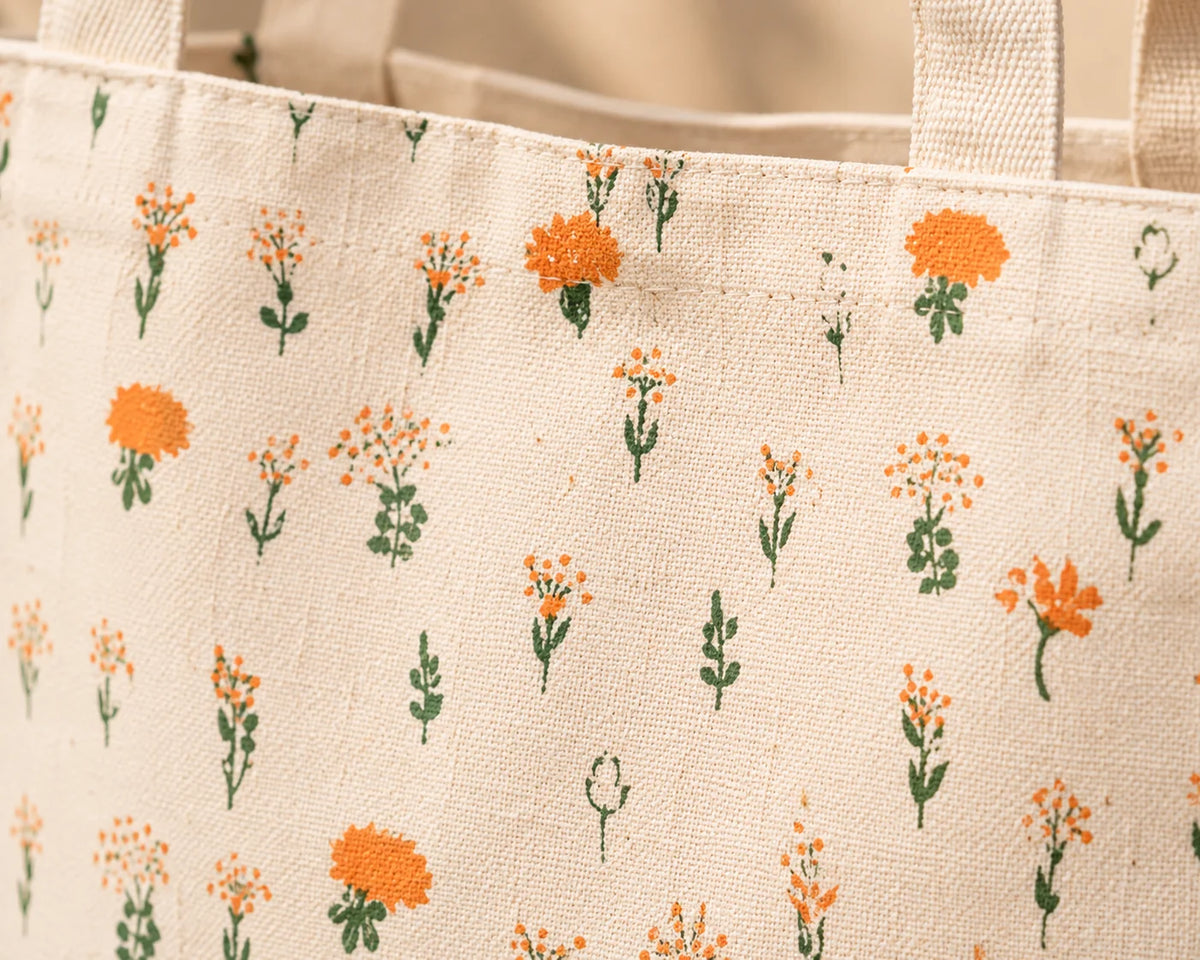 Printed Fabric Ladies Tote Bag – Soft Blossom