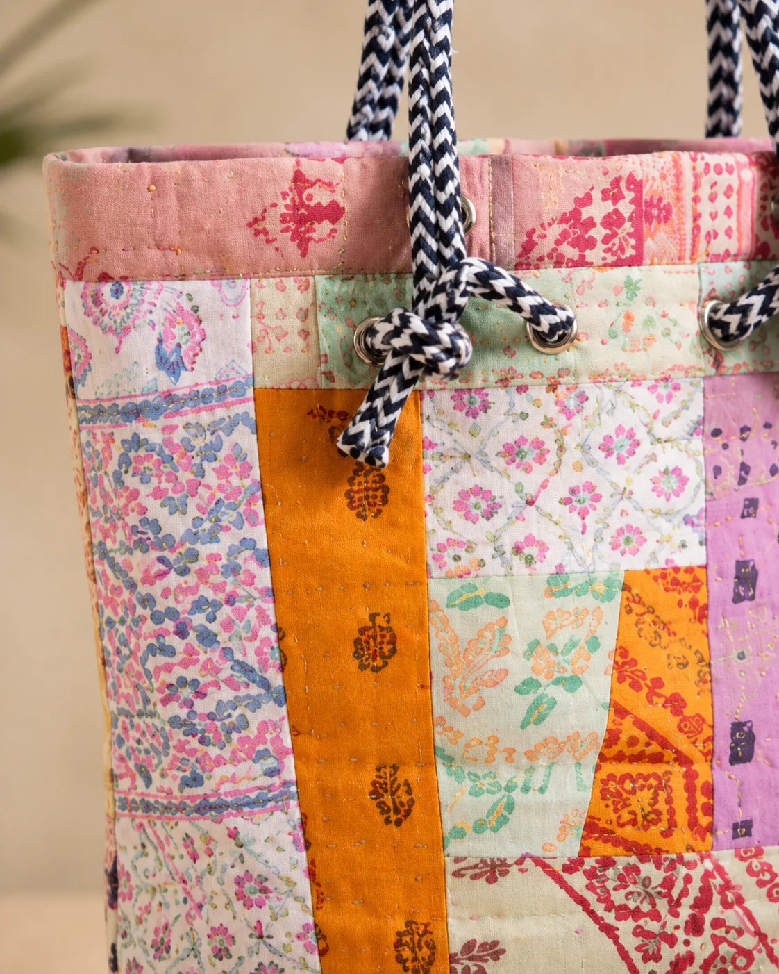 Recycle Fabric Ladies Tote Bag – Colorful Stories