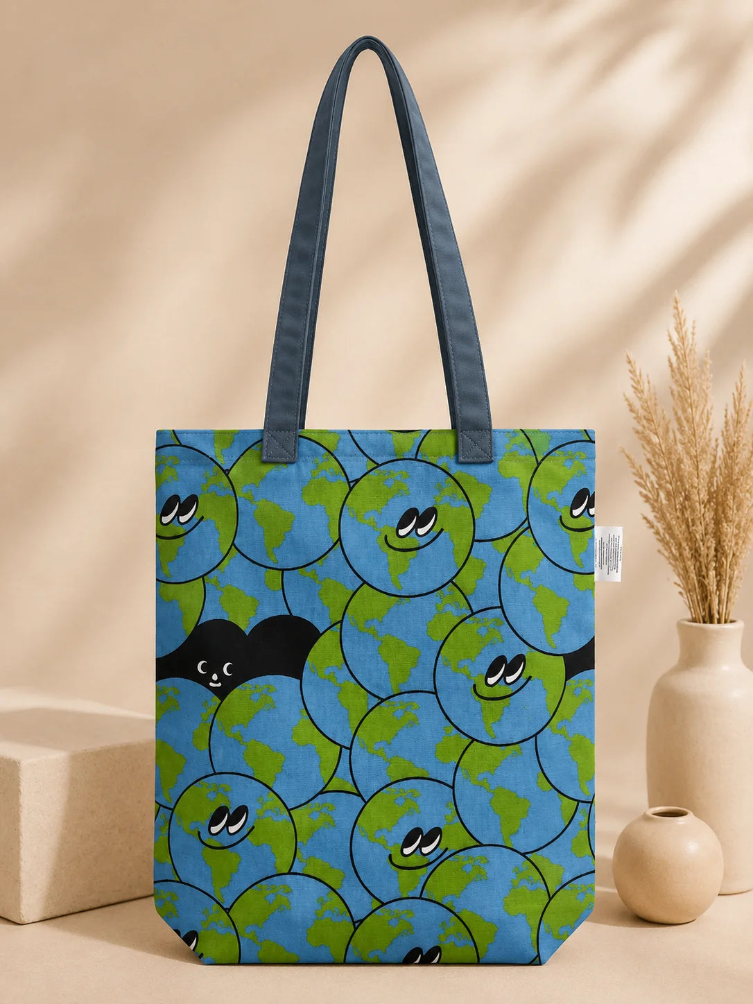 Printed Jute Ladies Tote Bag – Colorful Patterns