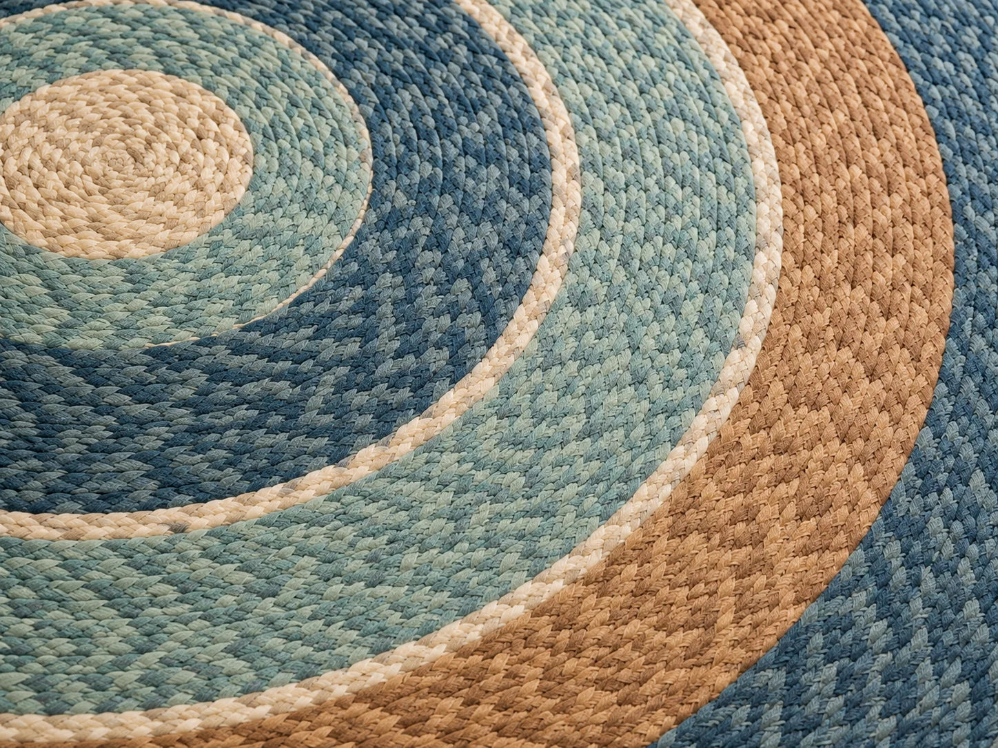 Jute Floor Rug – Circle Harmony