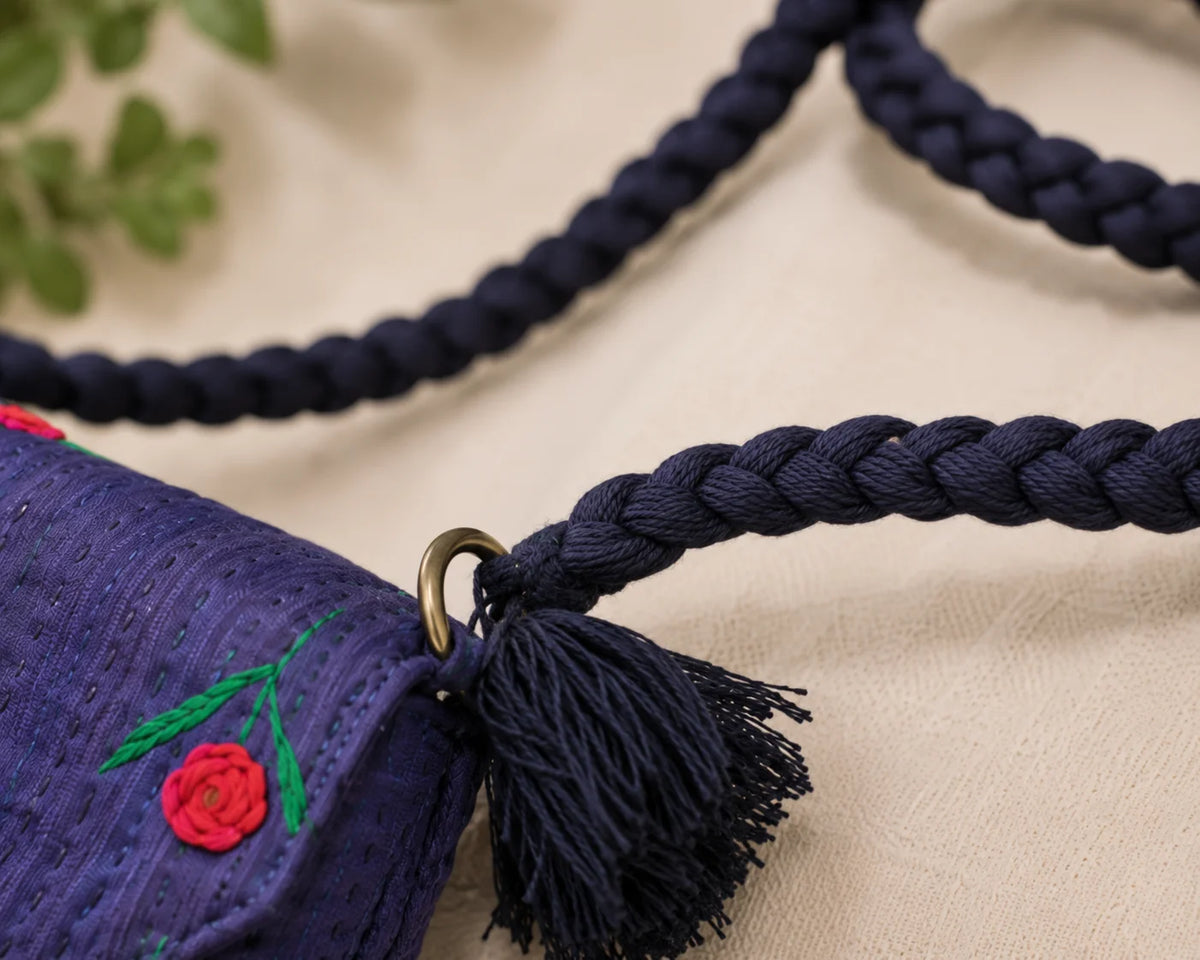 Hand Stitch Crossbody Bag – Blossom of Hope