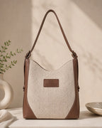 Leather & Juco Ladies Side Bag – Everyday Elegance