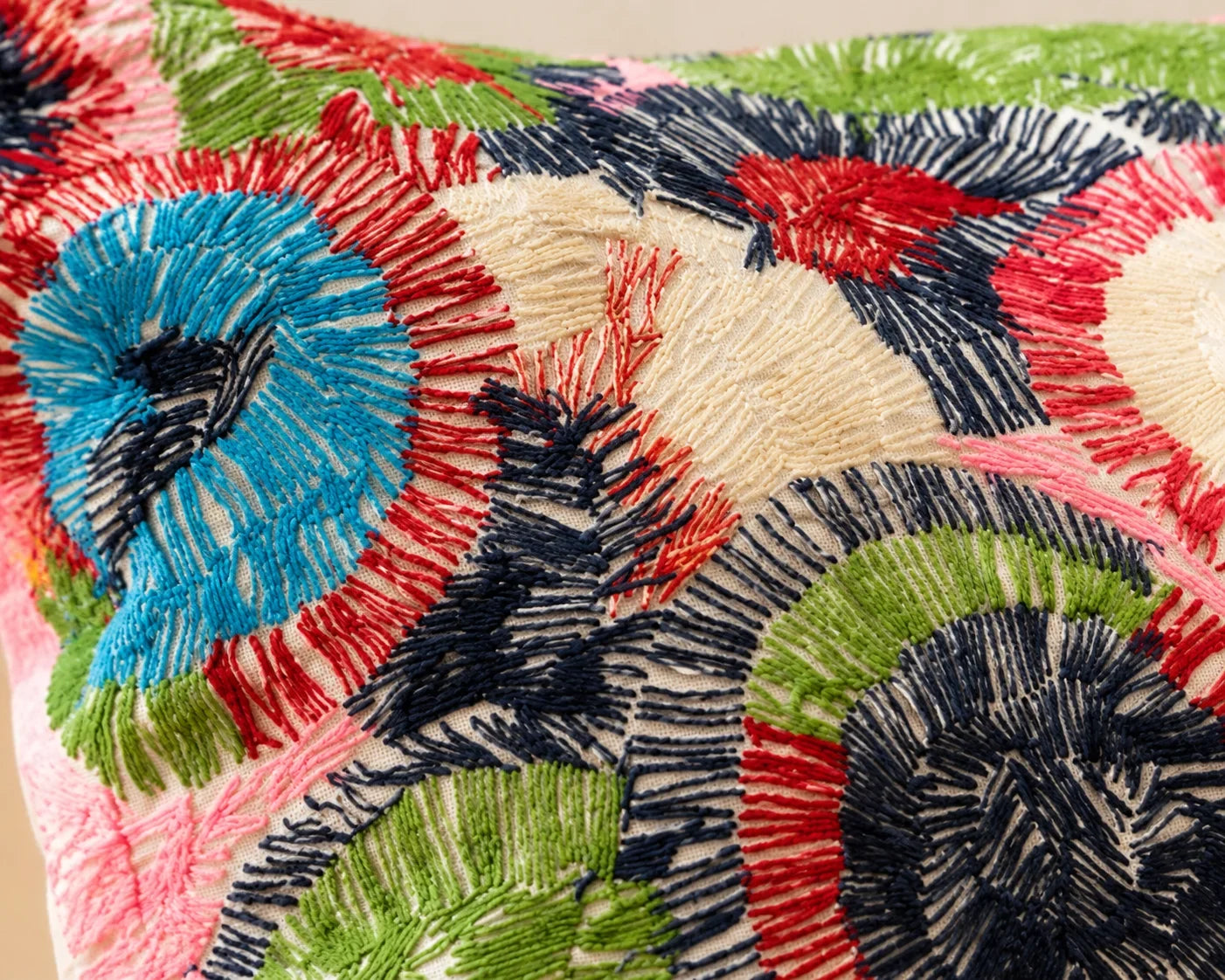 Handstitch Cushion - Garden Bloom
