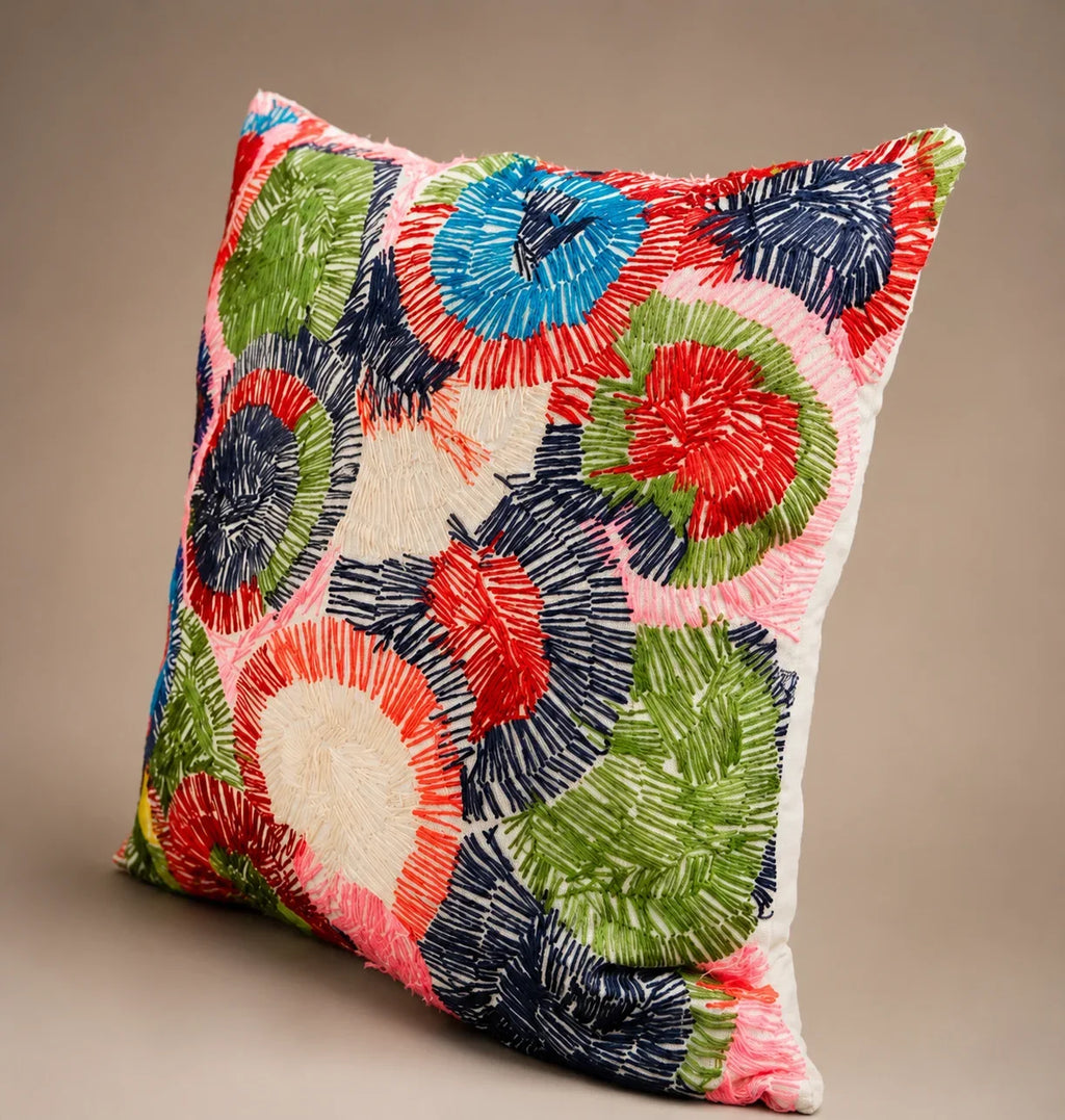 Handstitch Cushion - Garden Bloom