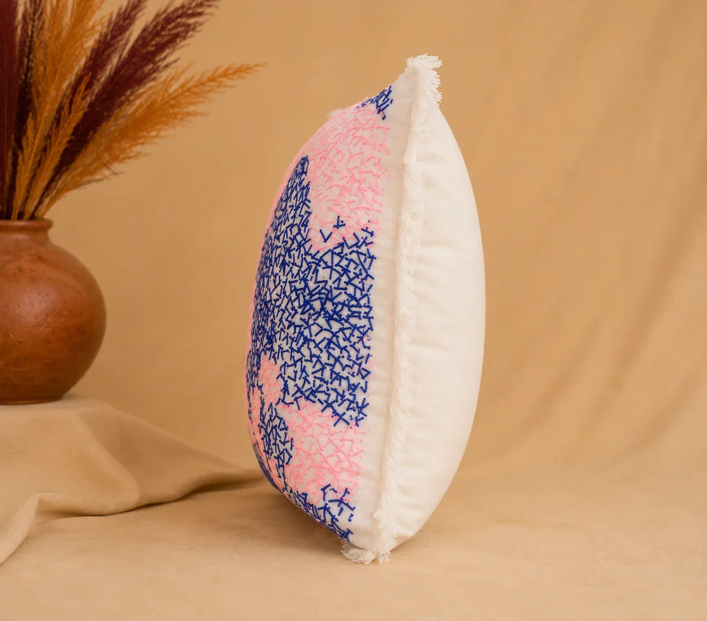 Handstitch Cushion - Lavender Dreams