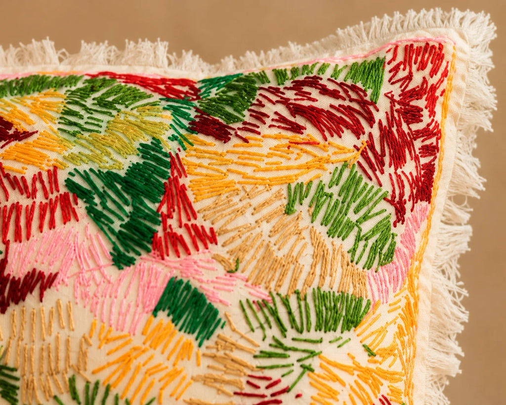 Handstitch Cushion - Tropical Joy