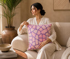 Handstitch Cushion - Lavender Harmony