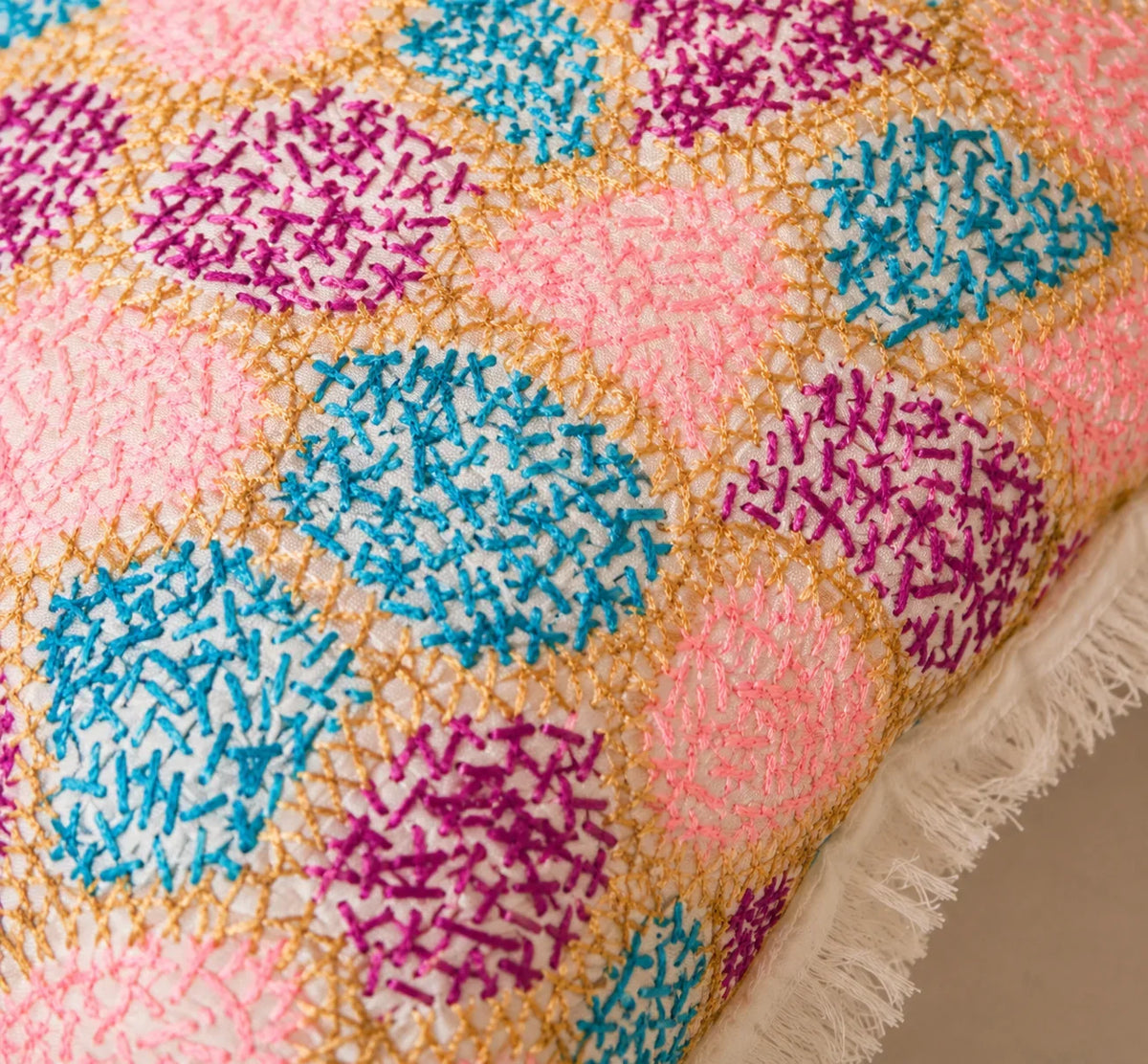 Handstitch Cushion - Keya Design