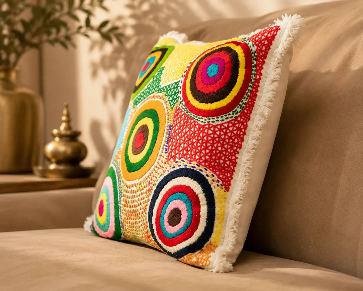 Handstitch Cushion-Circle of Hope