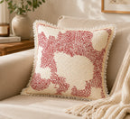 Handstitch Cushion - Crimson Journey