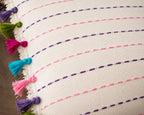 Handstitch Cushion - Colorful Lines