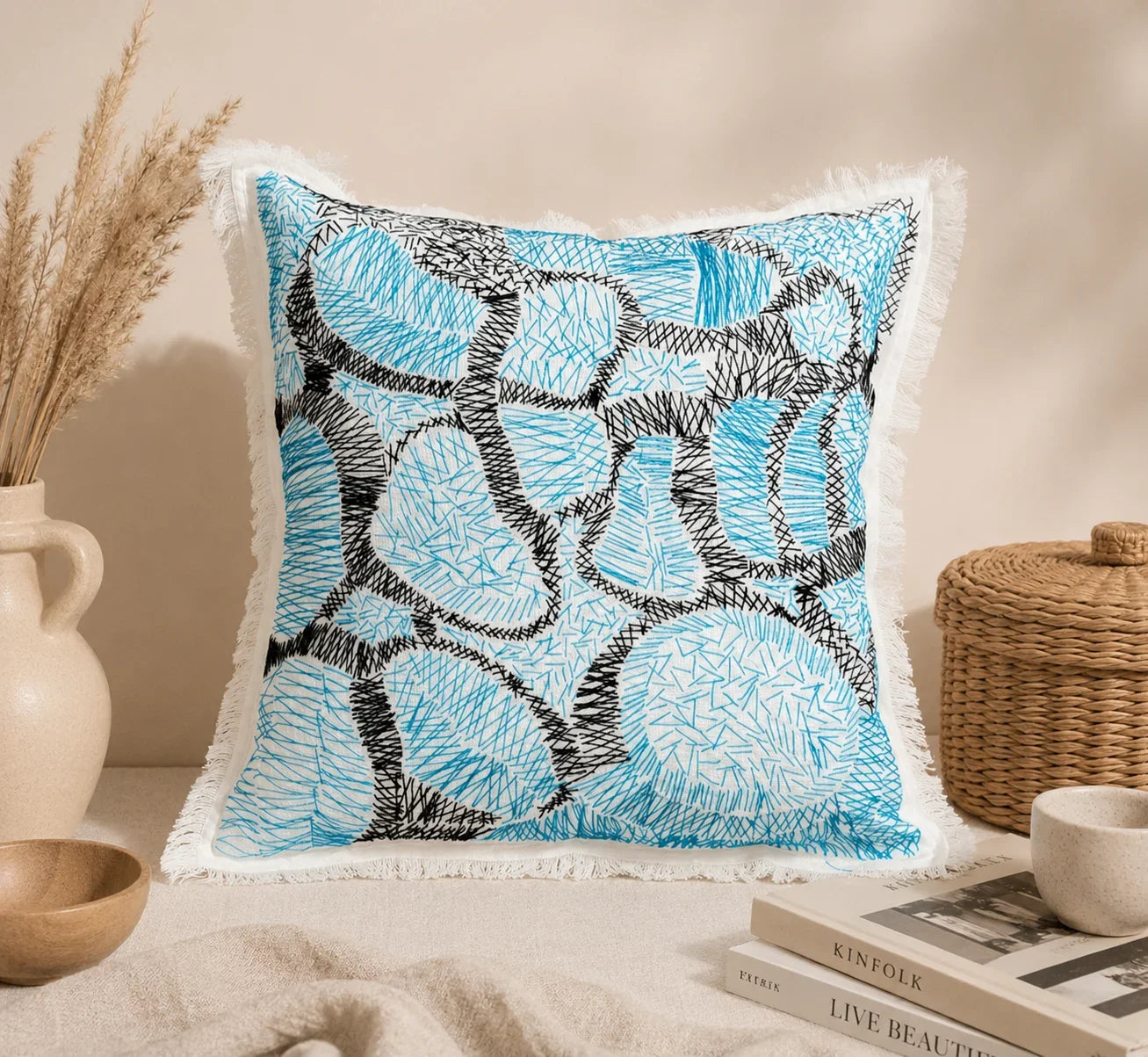 Handstitch Cushion - Shila Design