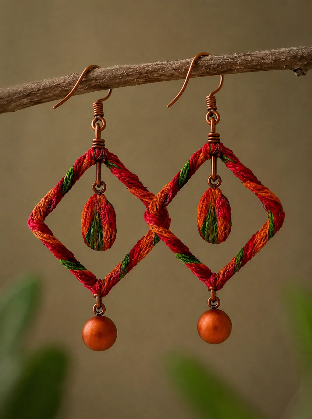 Handcrafted Earring – Nature Frame