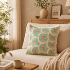 Handstitch Cushion - Nature Waves