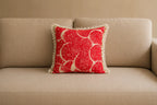 Handstitch Cushion - Crimson Waves