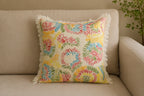 Handstitch Cushion - Rainbow Bloom