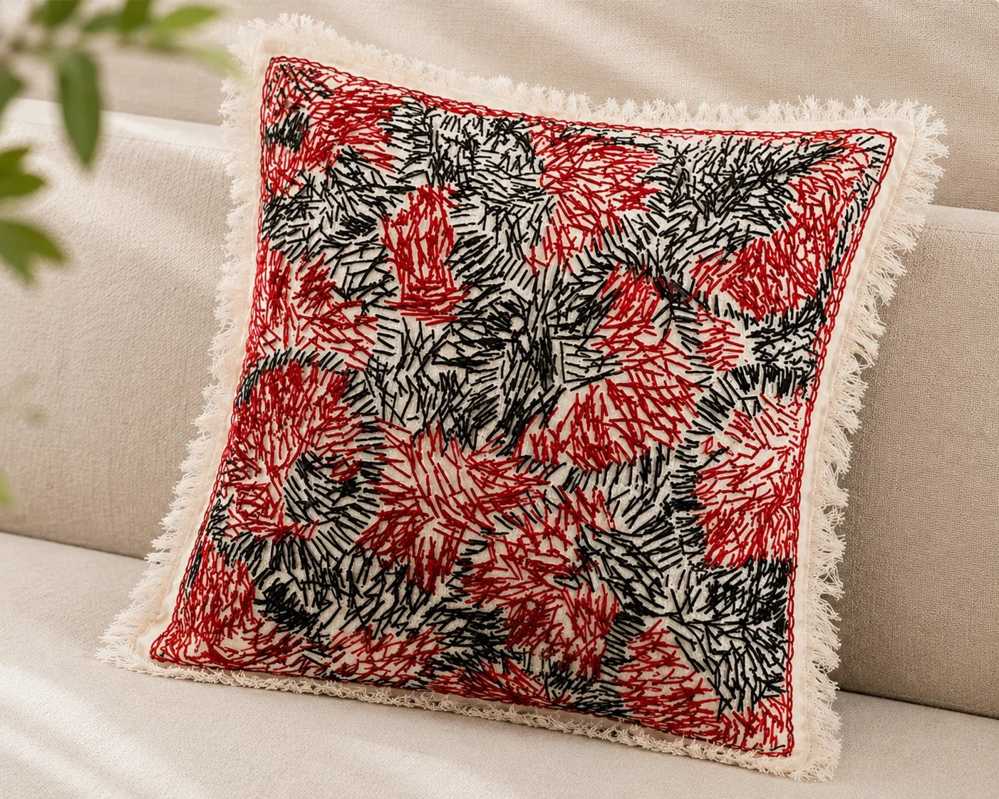 Handstitch Cushion - Bold Expressions