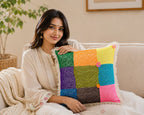 Handstitch Cushion - Color Blocks