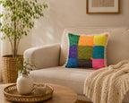 Handstitch Cushion - Color Blocks