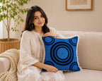 Handstitch Cushion - Ocean Circles