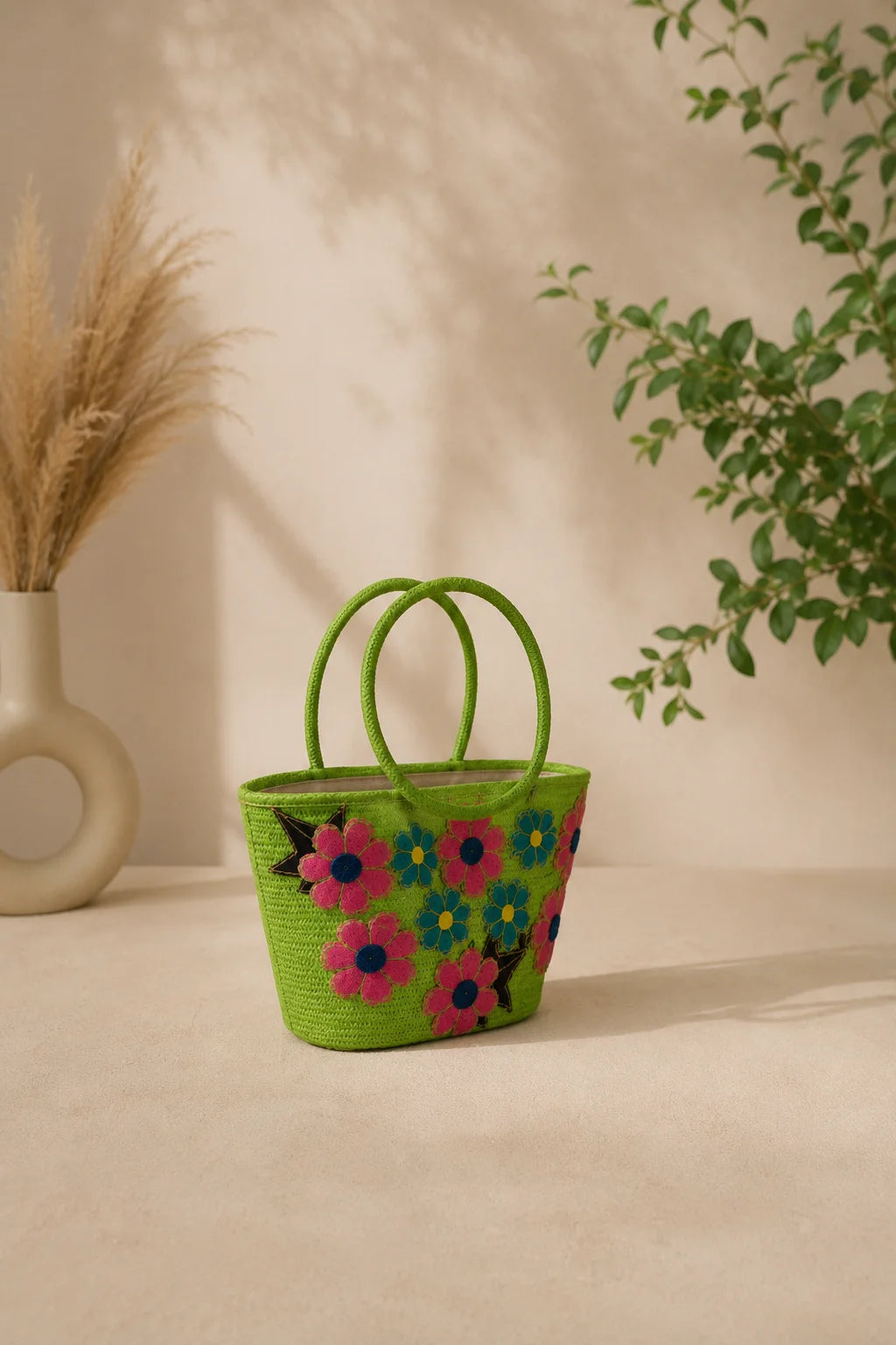 Hand Stitch Ladies Hand Bag – Blooming Happiness