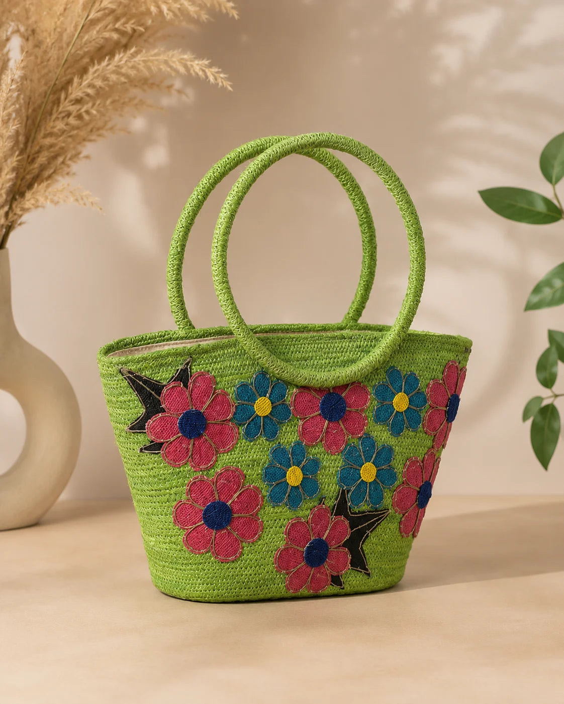 Hand Stitch Ladies Hand Bag – Blooming Happiness
