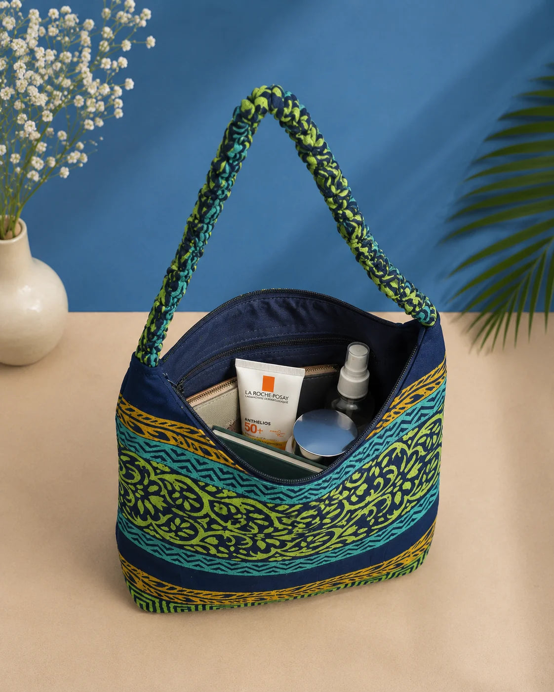 Printed Fabric Ladies Side Bag – Nature Rhythm