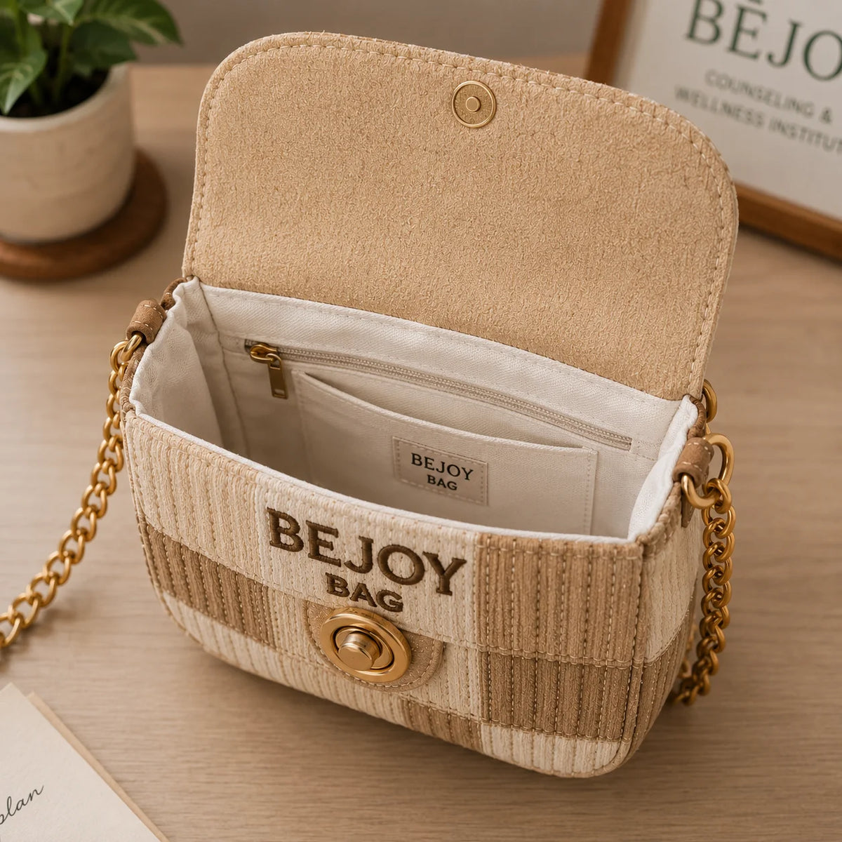 Serene Journey Wellness Patchwork Bag