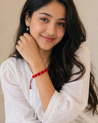 Handmade Friendship Bracelet – Red Passion