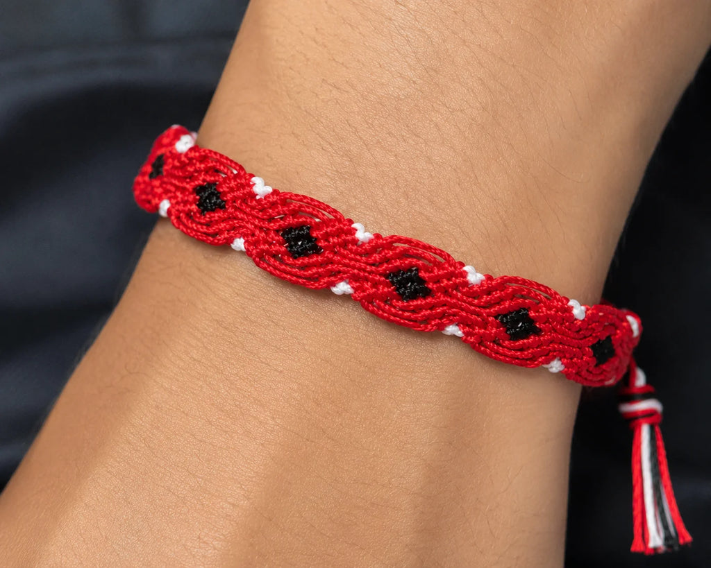 Handmade Friendship Bracelet – Red Passion