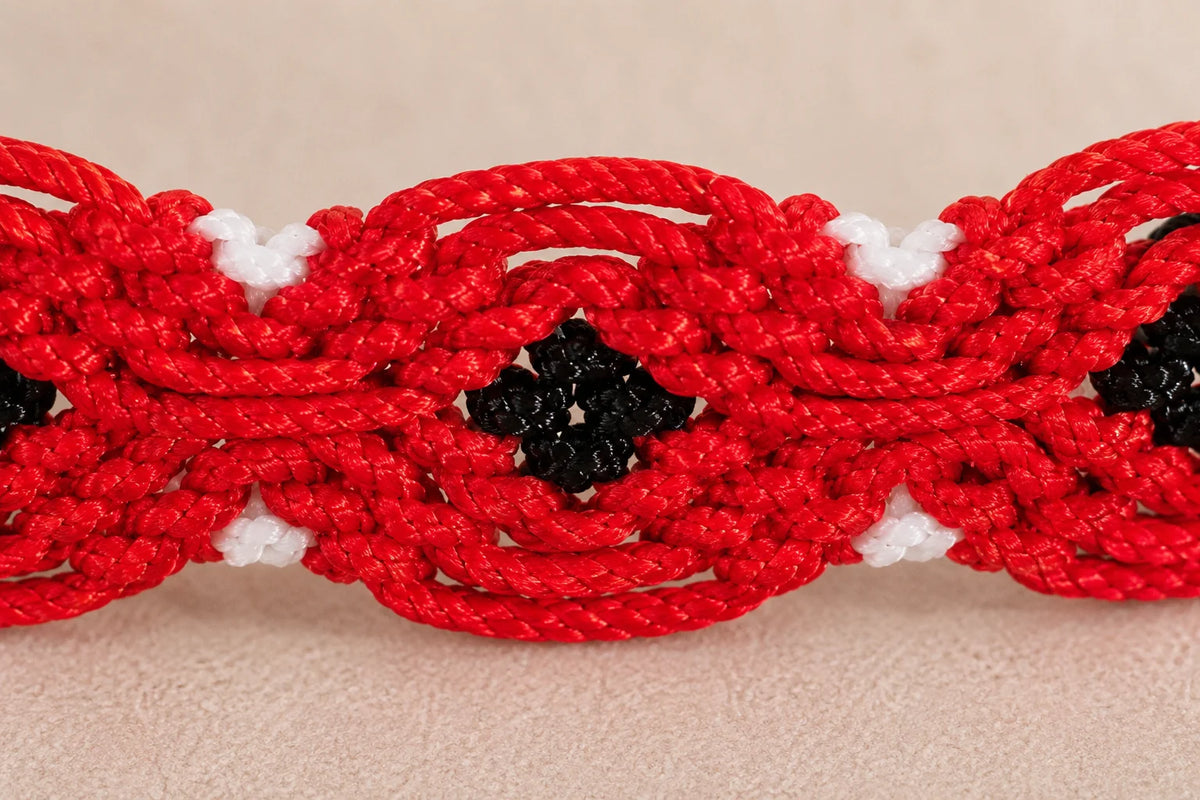 Handmade Friendship Bracelet – Red Passion