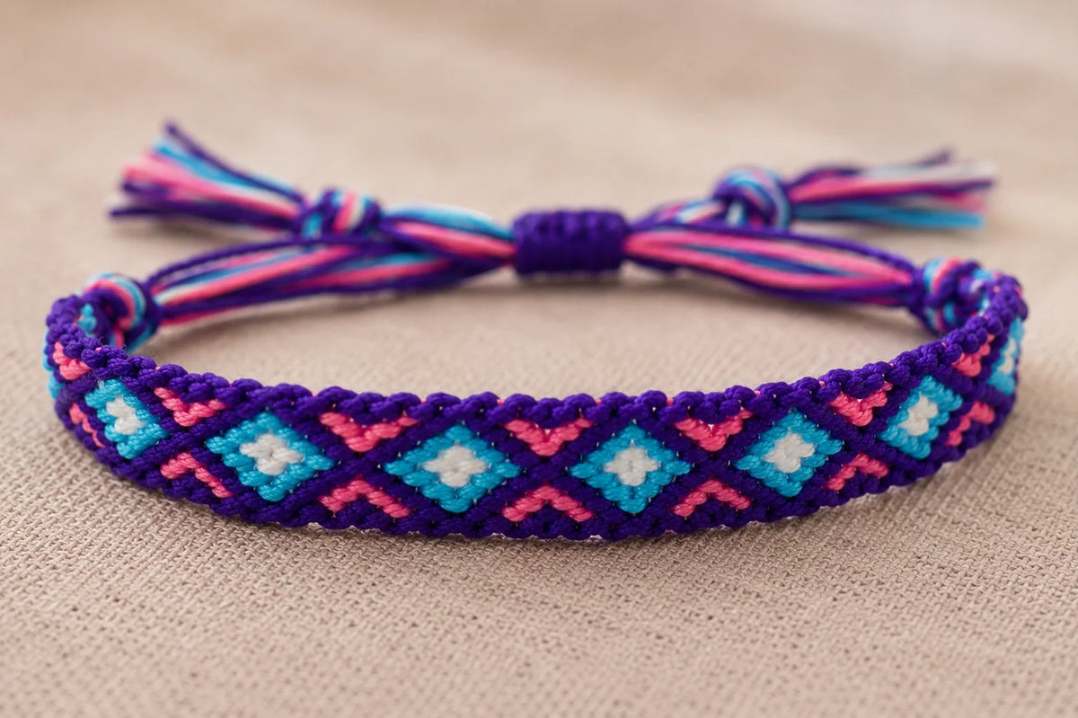Handmade Friendship  Bracelet – Colorful Connection