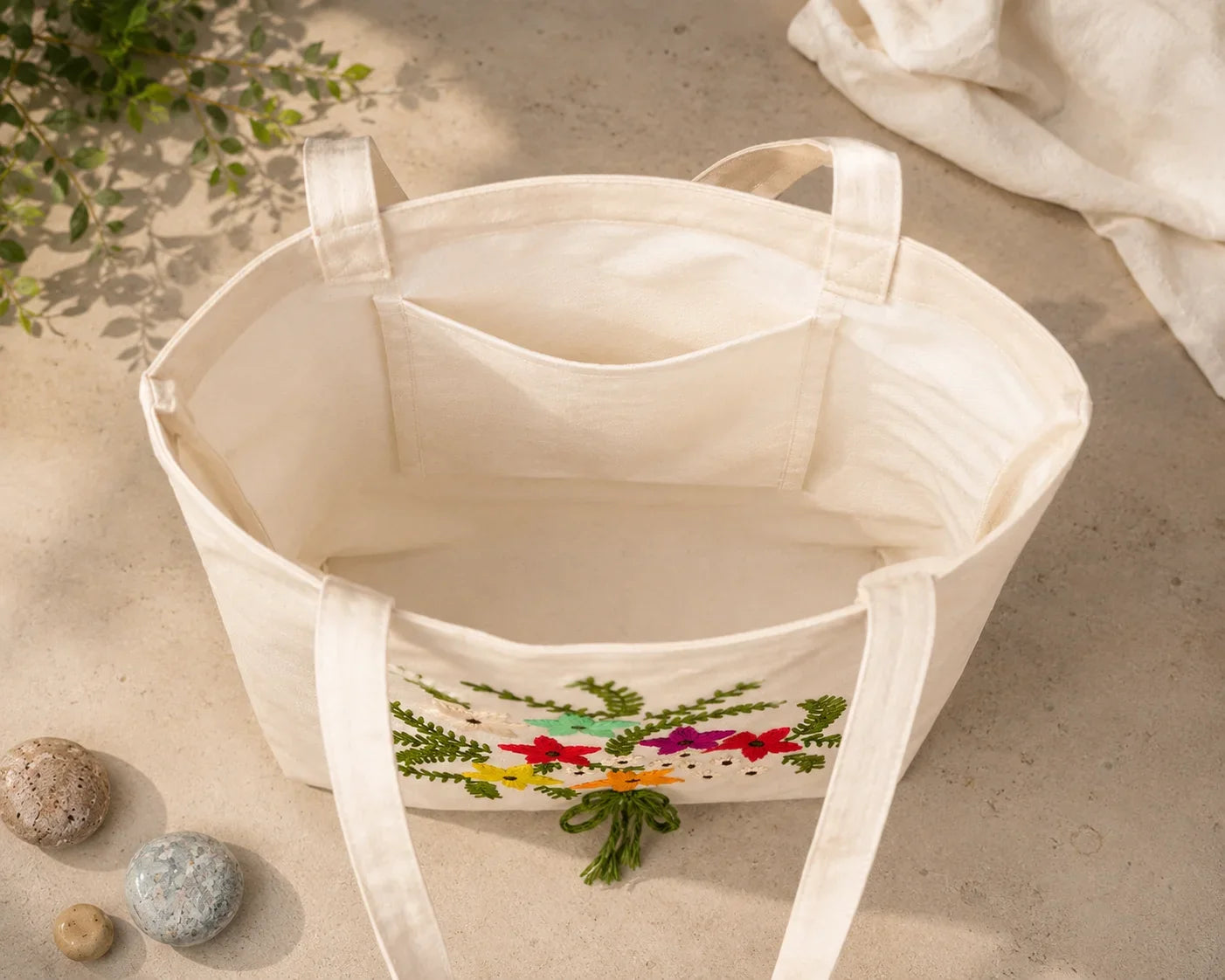 Hand Stitch Ladies Side Bag – Bloom with Joy