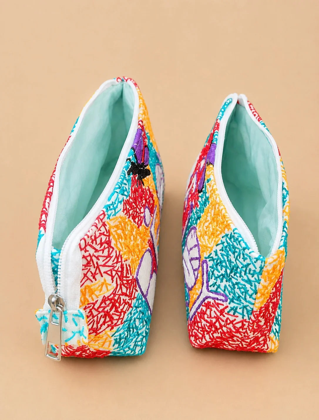 Hand Stitch Pouch – Joyful Colors