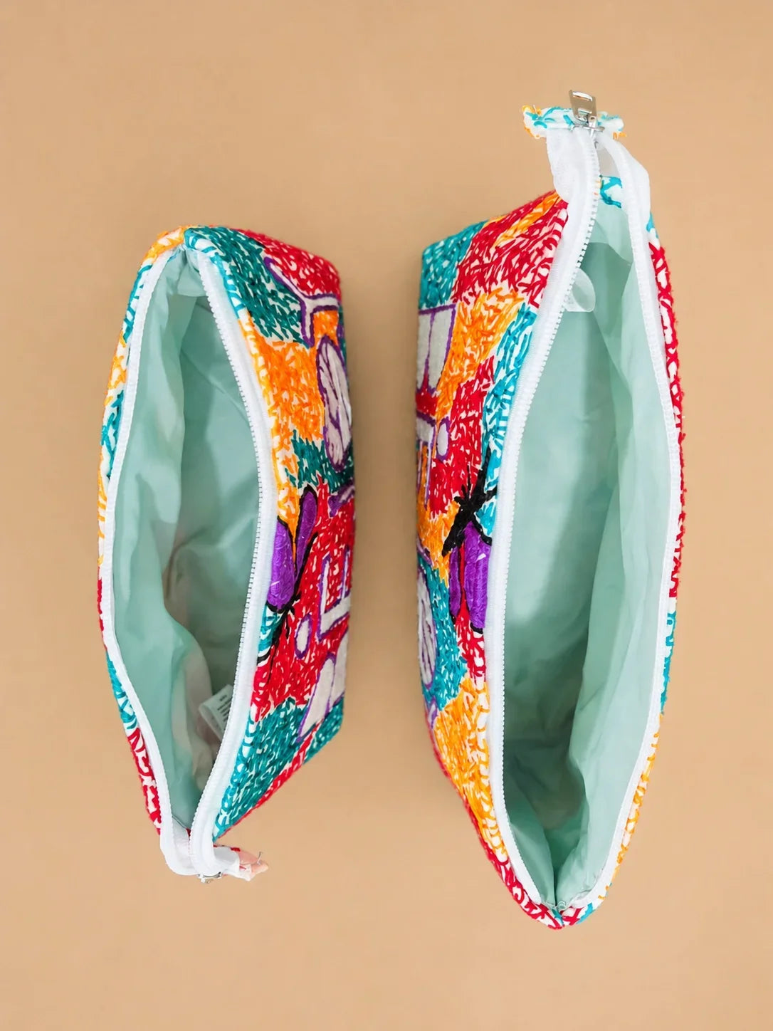 Hand Stitch Pouch – Joyful Colors
