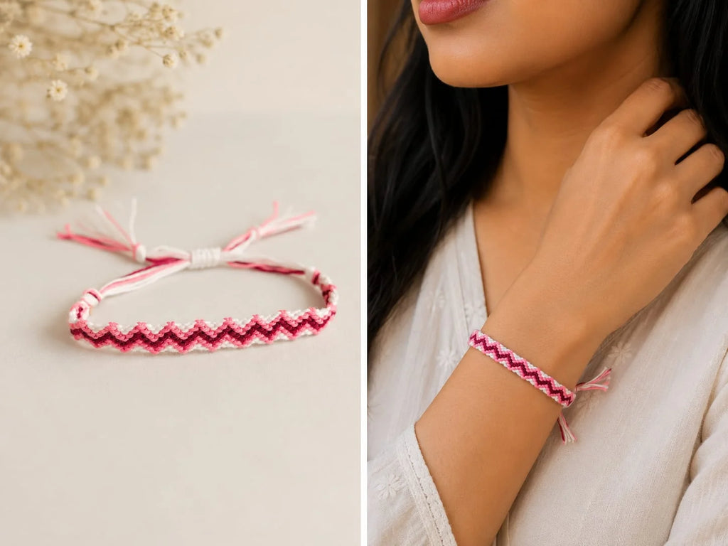 Handmade Yarn Bracelet – Sweet Harmony