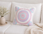 Handstitch Cushion - Pastel Circle