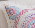 Handstitch Cushion - Pastel Circle