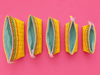 Hand Stitch Pouch Set – Golden Happiness