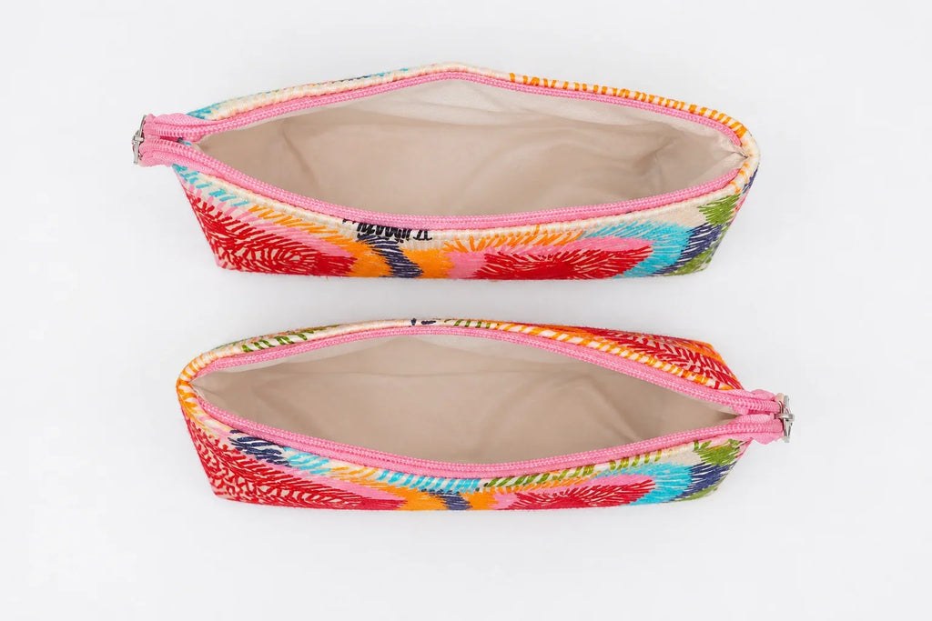 Hand Stitch Pouch – Waves of Happiness