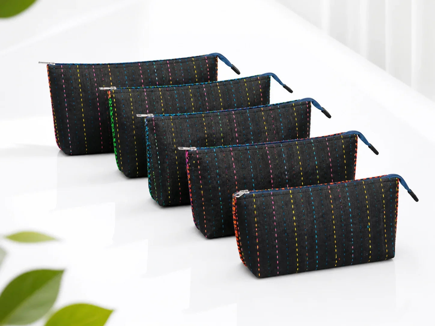 Hand Stitch Pouch Set – Bright Journey