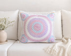 Handstitch Cushion - Pastel Circle