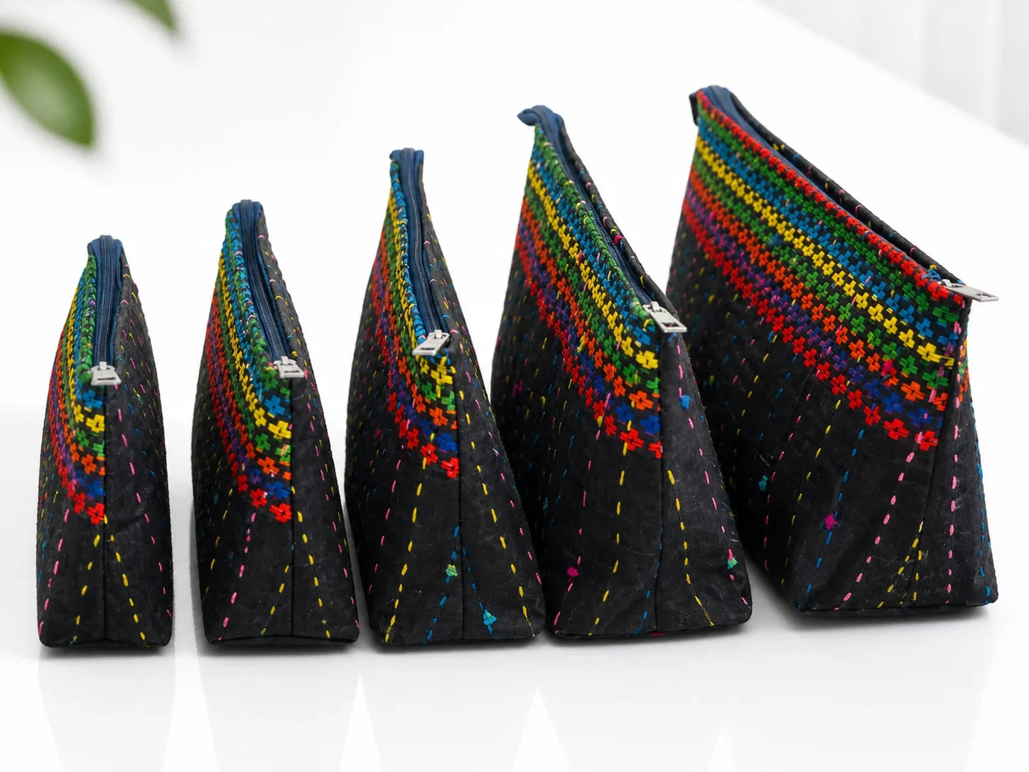 Hand Stitch Pouch Set – Bright Journey